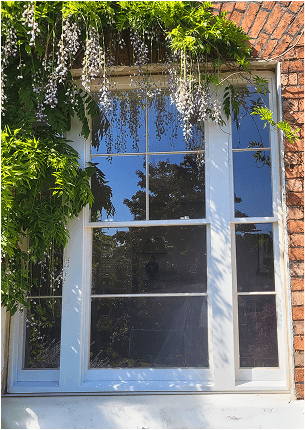 Up close image of timber windows handcrafted and fitted by Preferred Joinery