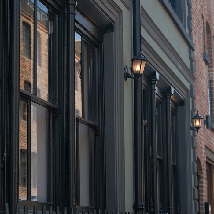 Bespoke timber windows made and fitted by Preferred Joinery. A picture of timber sash windows in Liverpool.